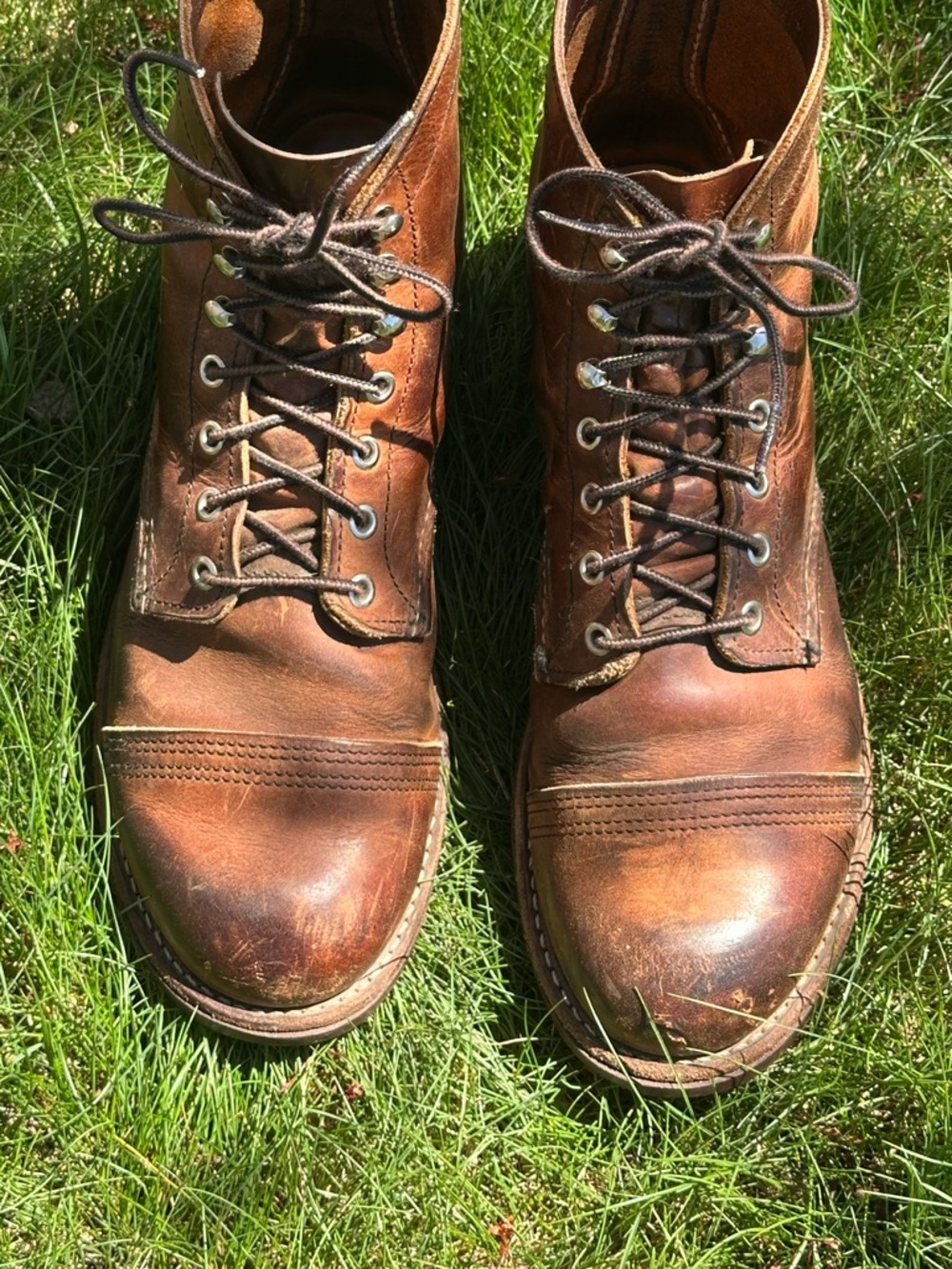 Red Wing Iron Ranger 8085 Men's 6” Boot in Copper Rough & Tough Boots 9 1/2